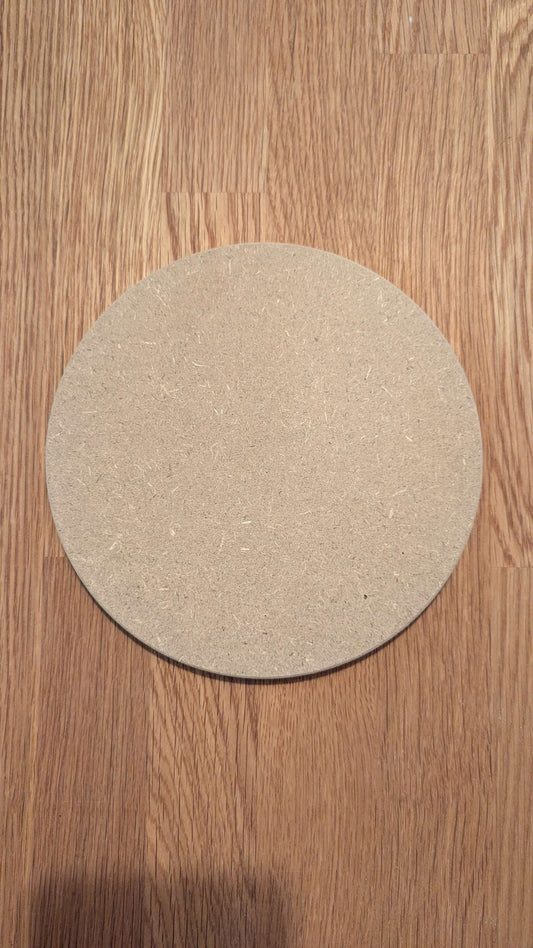 MDF Holzscheibe Ø21 cm (12 mm) – Keramik Unterlage zum Trocknen & Glasieren