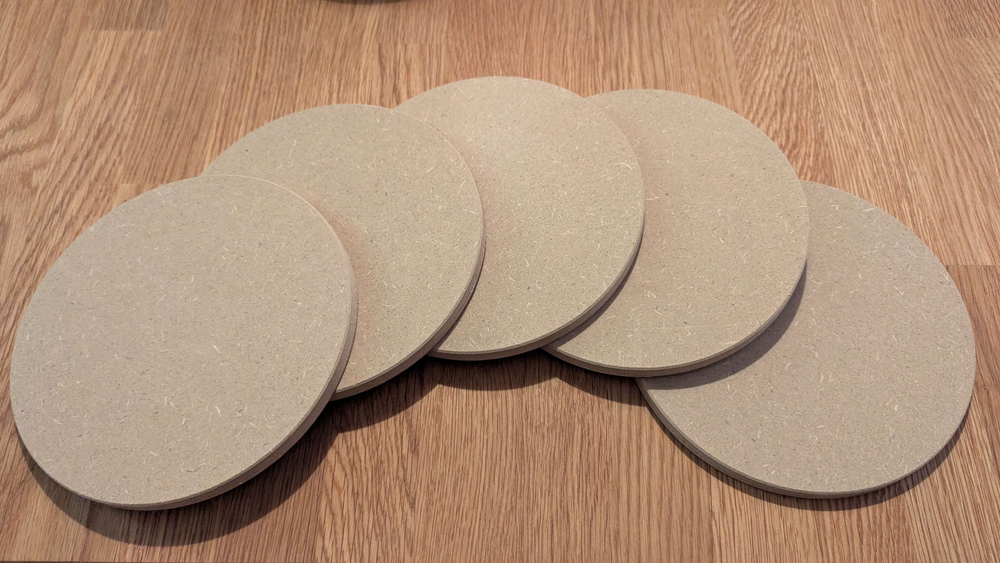 MDF Holzscheibe Ø21 cm (12 mm) – Keramik Unterlage zum Trocknen & Glasieren