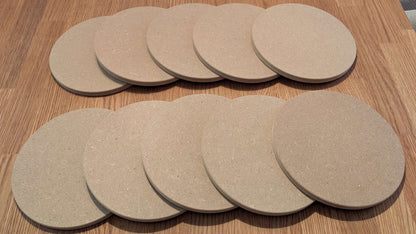 MDF Holzscheibe Ø21 cm (12 mm) – Keramik Unterlage zum Trocknen & Glasieren